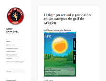 Tablet Screenshot of golfzaragoza.com
